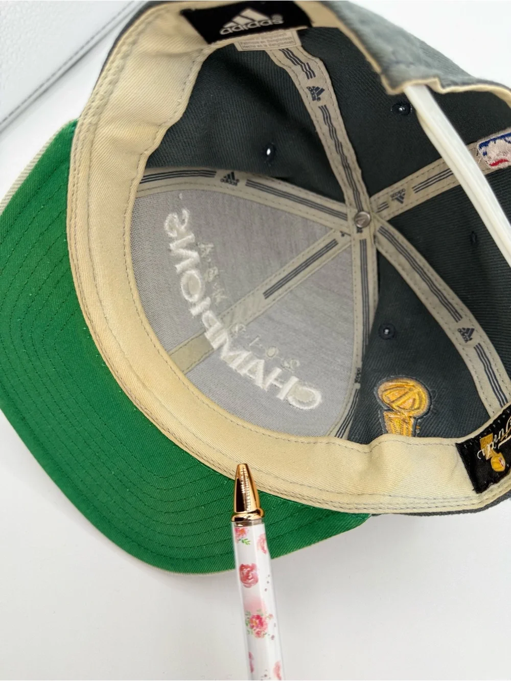 Adidas Miami Heat 2012 & 2013 NBA Champions Locker Room Snapback Hats Set of 2